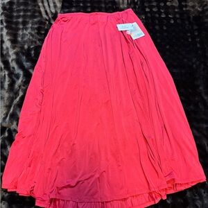 LuLaRoe Vibrant Red A-Line Skirt